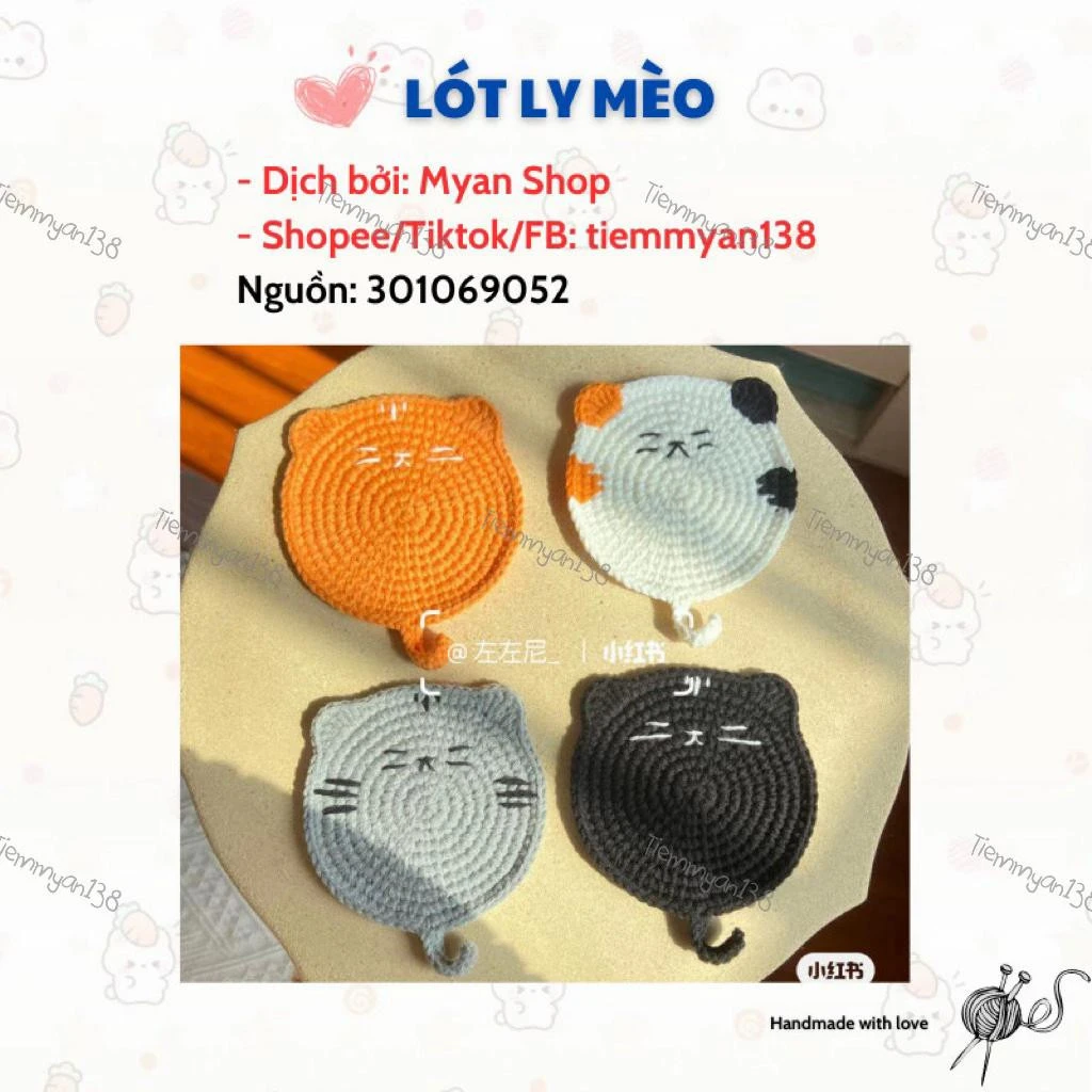 Miếng lót ly hình quả táo