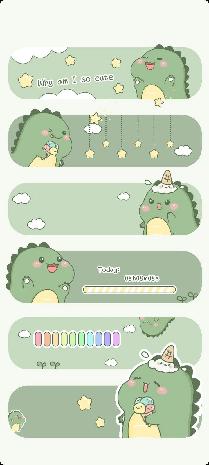 Hình nền xanh lá cây cute