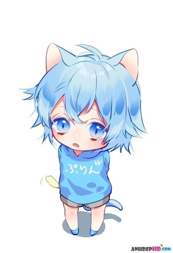 Hình ảnh dễ thương của nhân vật nam anime