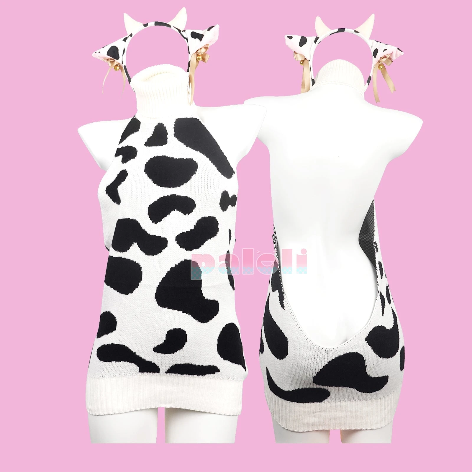 Paloli World Cow Backless Sweater