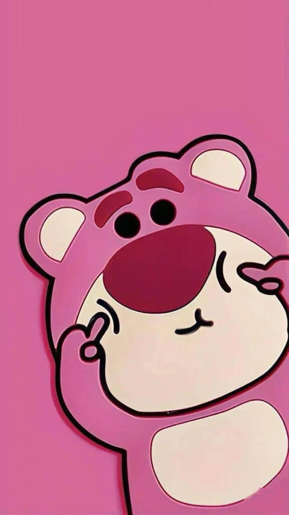 Hình nền gấu hồng dễ thương