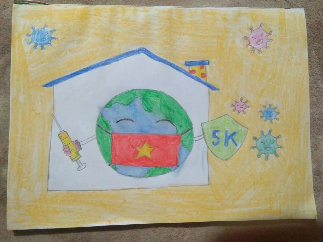 Trái đất đeo khẩu trang