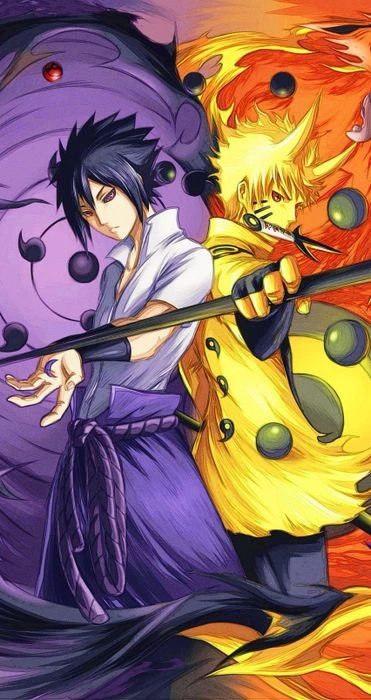 Hình ảnh đẹp về Naruto và Sasuke