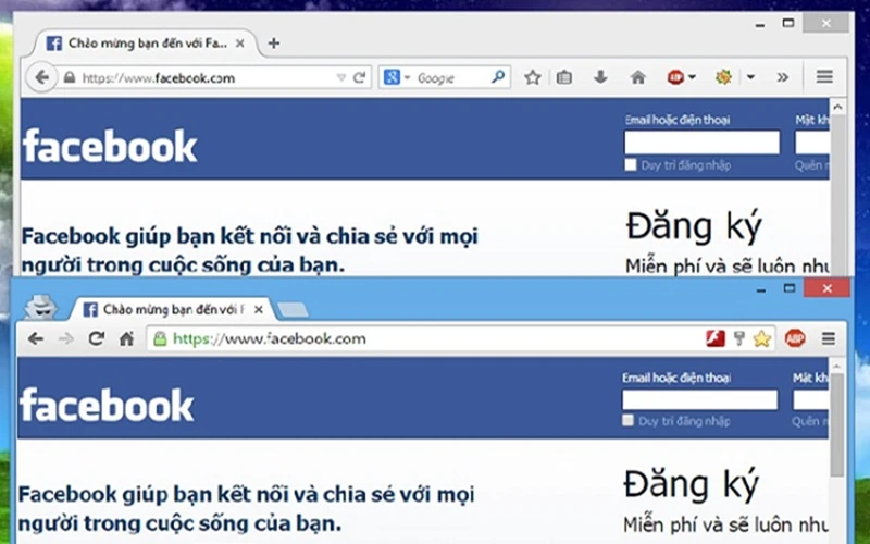 Đăng nhập Facebook trên điện thoại