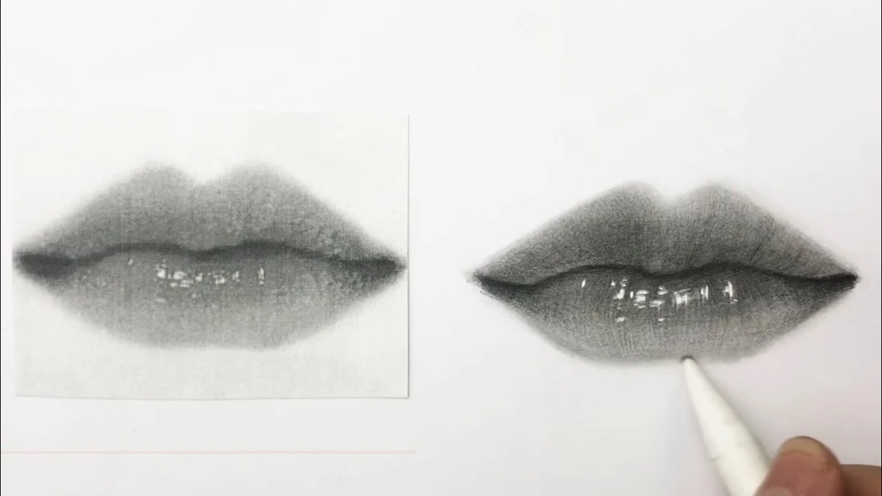 Vẽ môi đơn giản