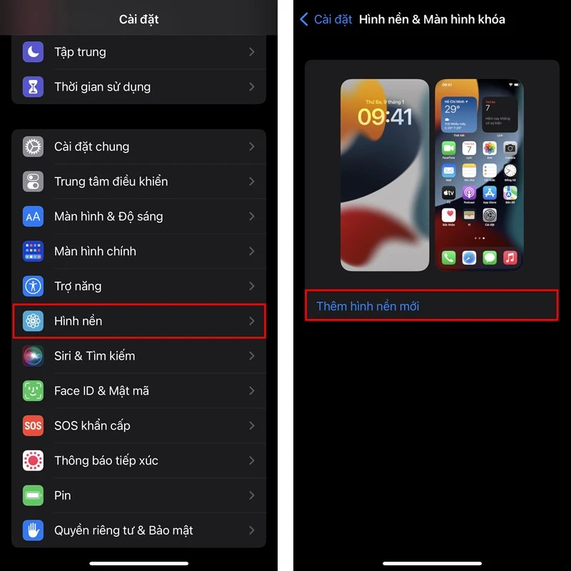 Màn hình khóa iPhone