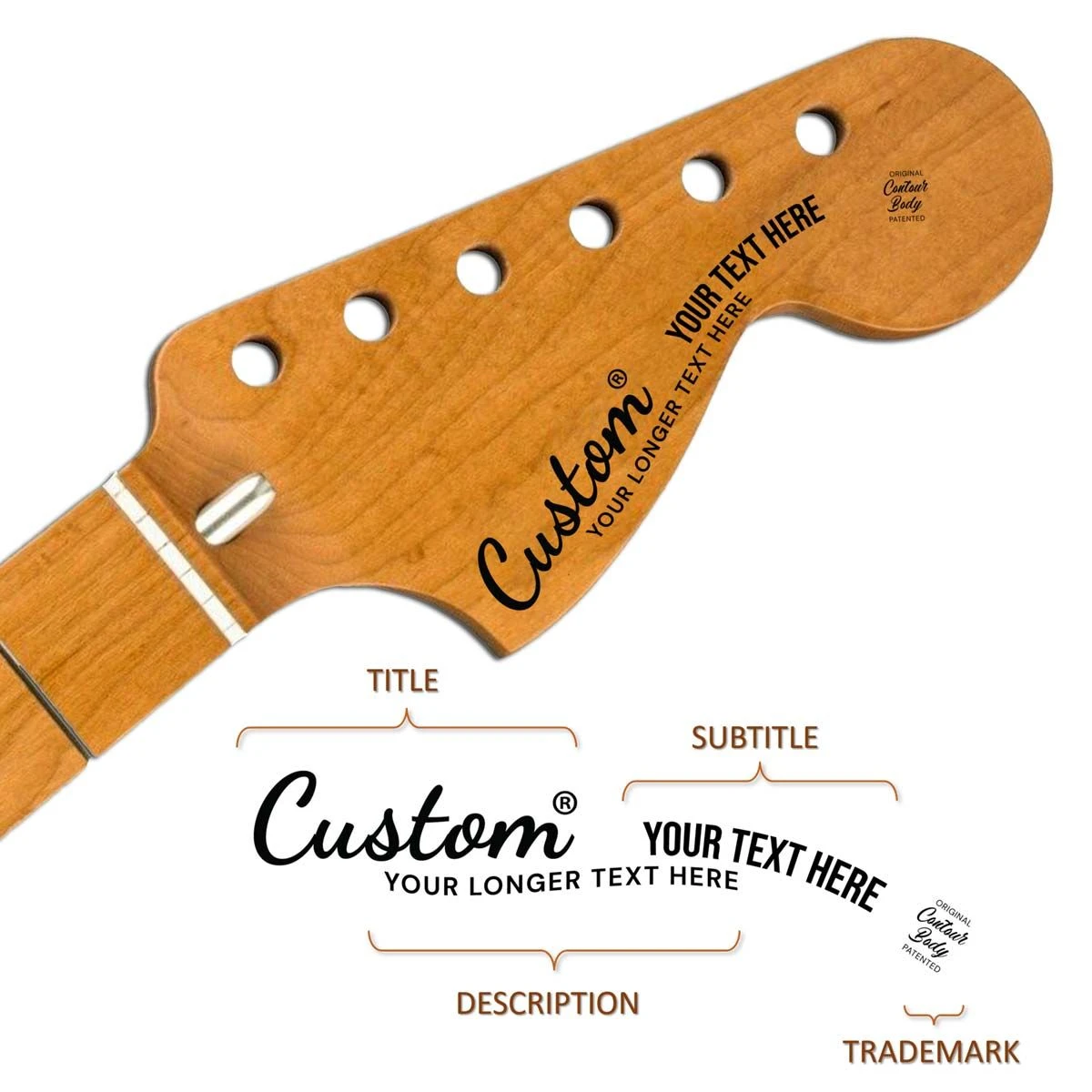 Lắp đặt decal cho guitar
