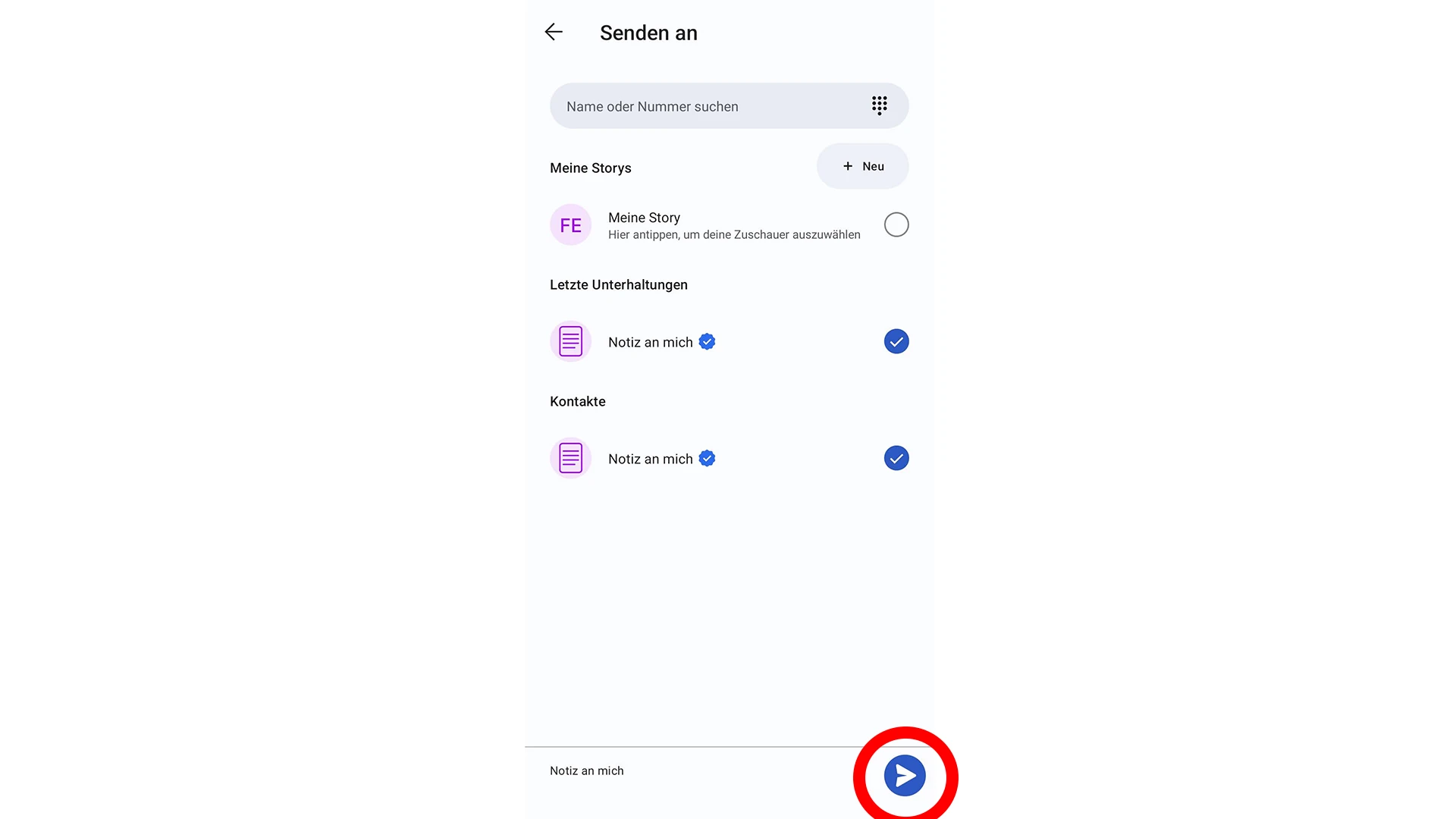 Giao diện chính của Signal