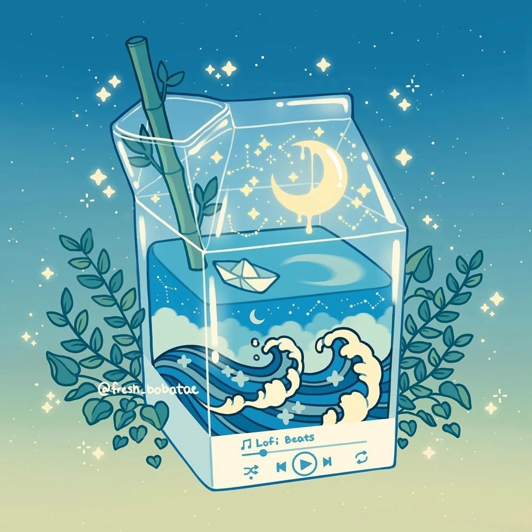 Hình nền màu xanh dễ thương