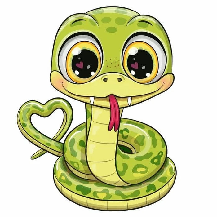 Hình rắn chibi cute