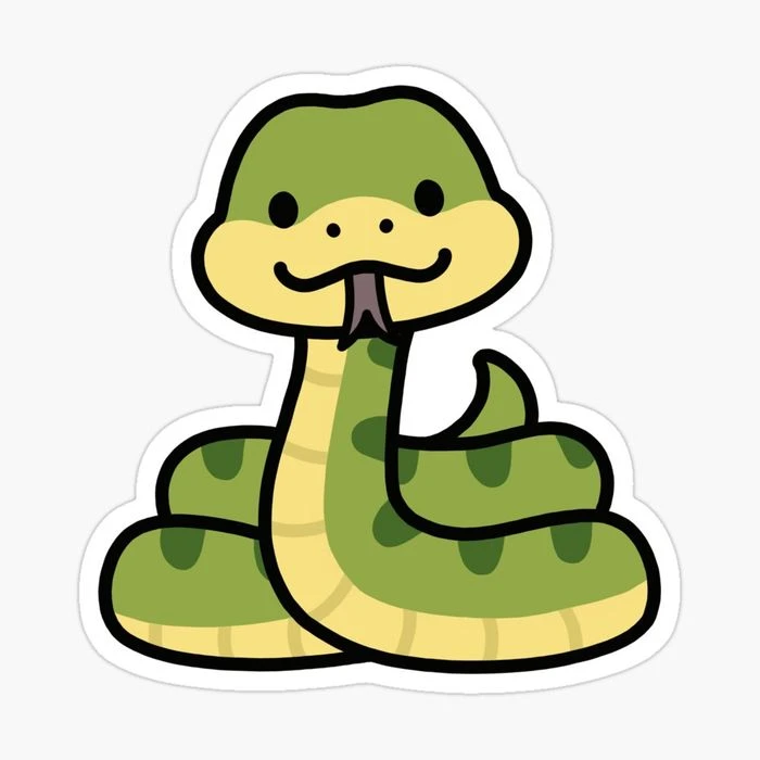 Rắn chibi cute