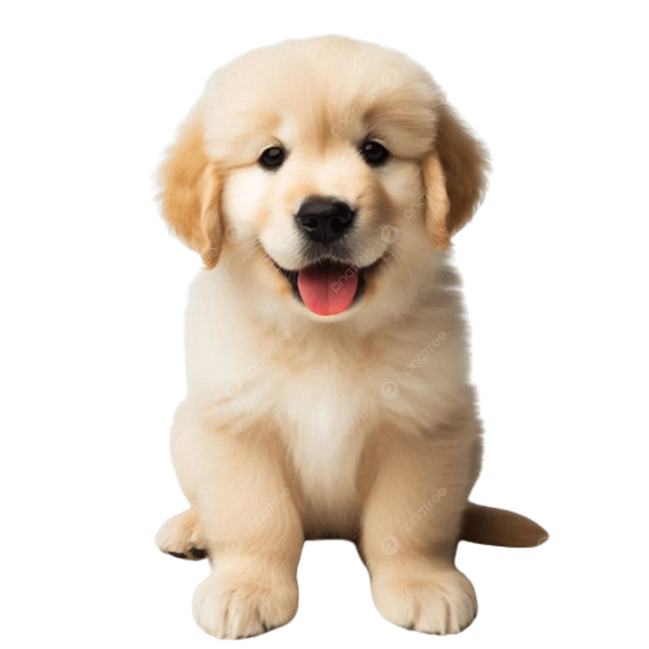 Chó con trên nền trắng