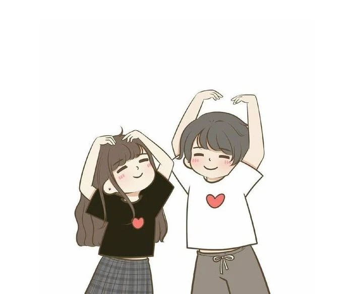 Cặp đôi chibi đáng yêu