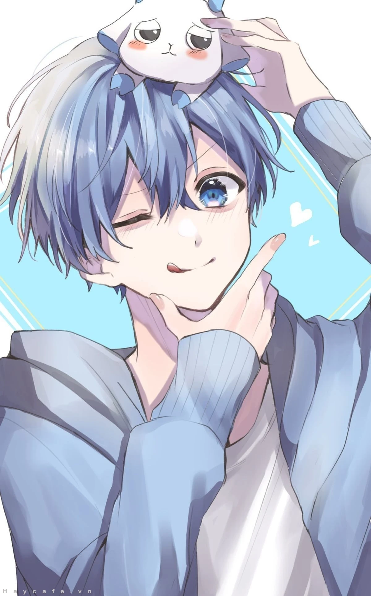 Hình ảnh một chàng trai anime dễ thương