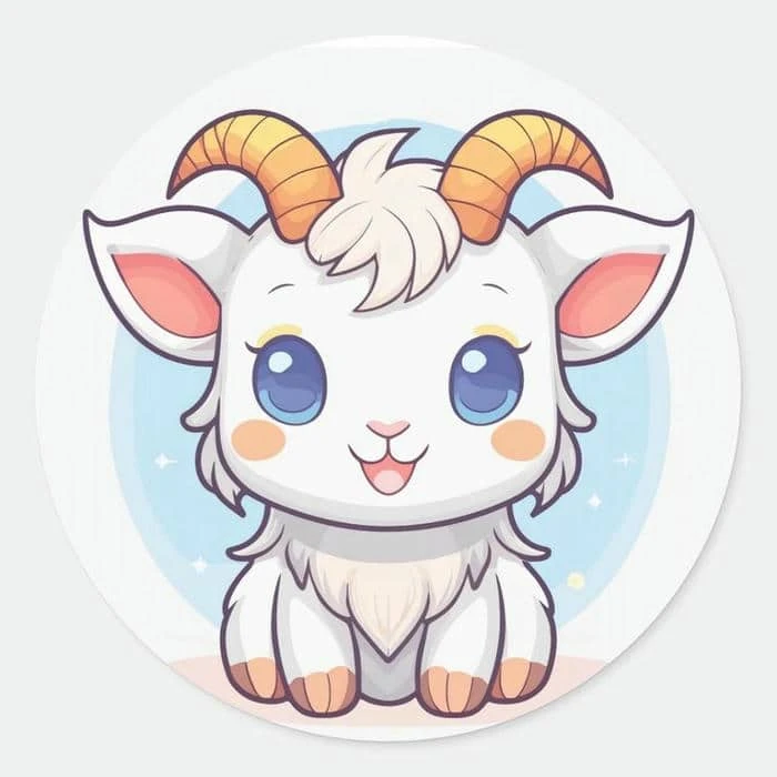 Chú dê chibi dễ thương