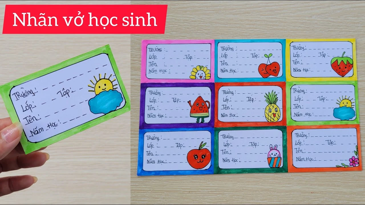Nhãn Vở Độc Đáo