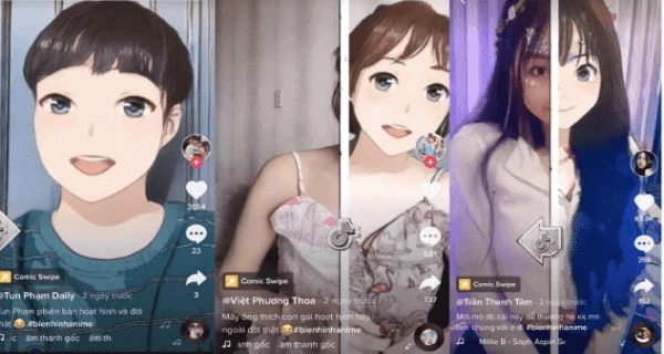 Cách làm video biến hình anime trên TikTok