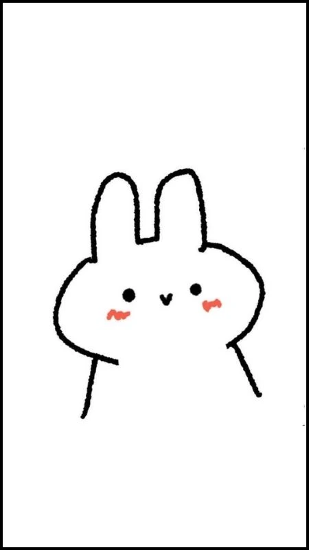 Hình nền trắng cute 2