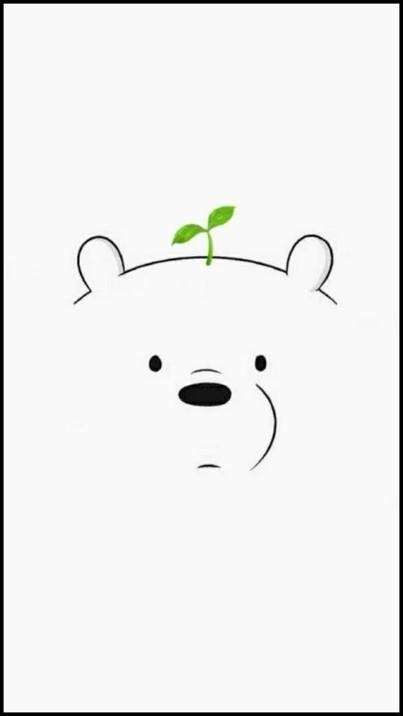 Hình nền trắng cute 3