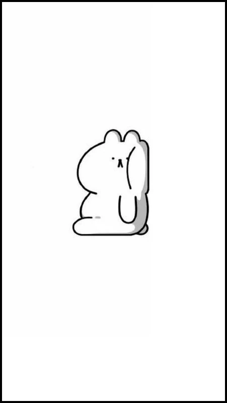 Hình nền trắng cute 6