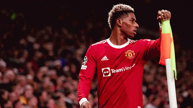 Rashford trong một hoạt động từ thiện