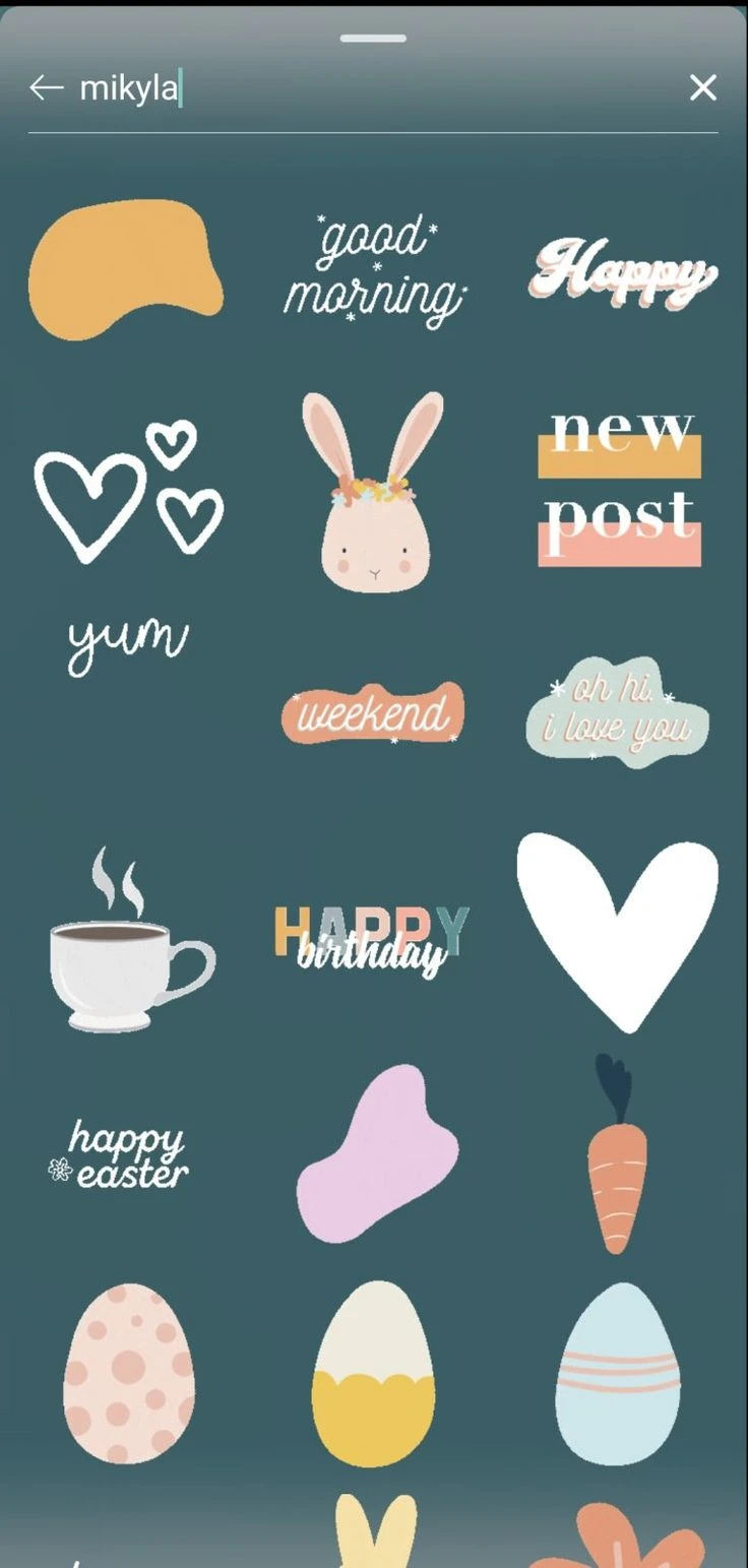 Hình dán nghệ thuật dễ thương