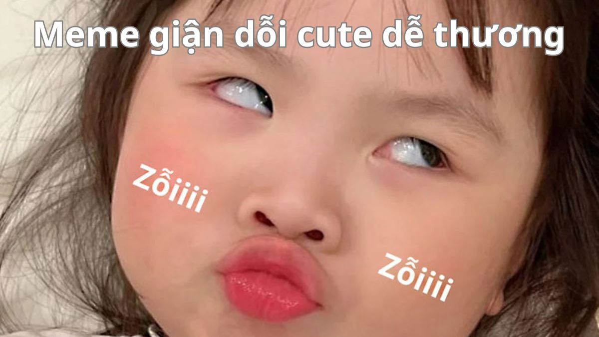 Meme giận dỗi cute