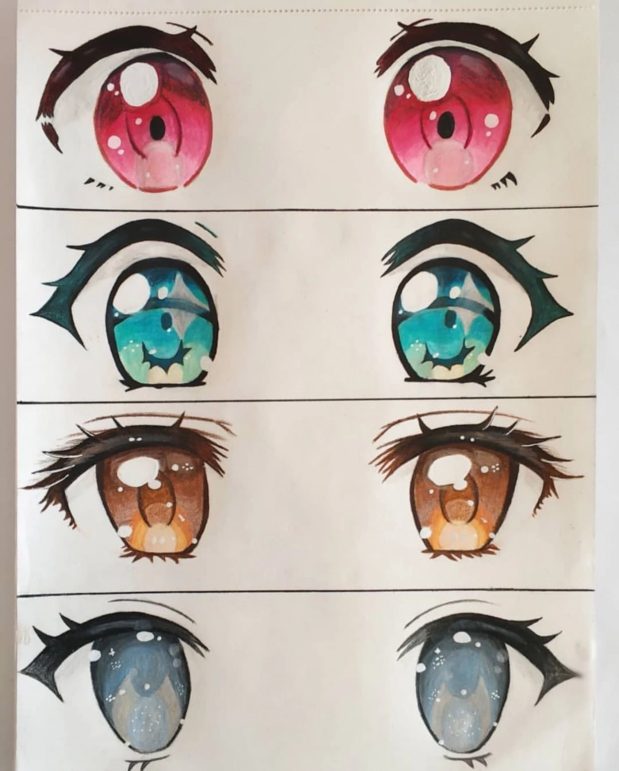 Mắt anime nữ ngầu