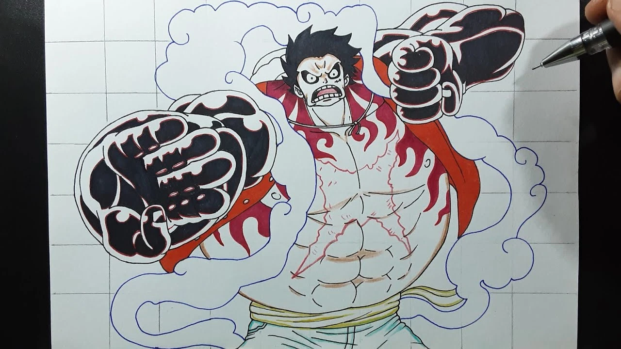 Hình dáng đầu Luffy