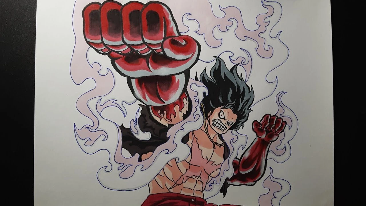 Hoàn thiện bức tranh Luffy