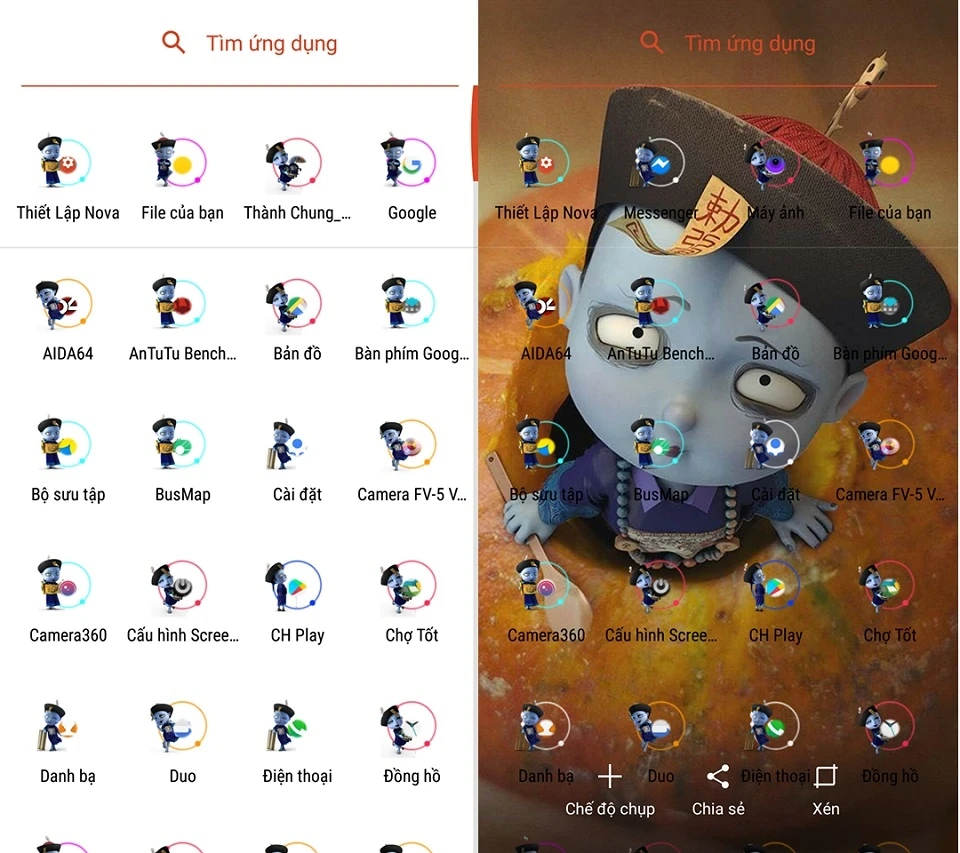 Giao diện tiểu cương thi