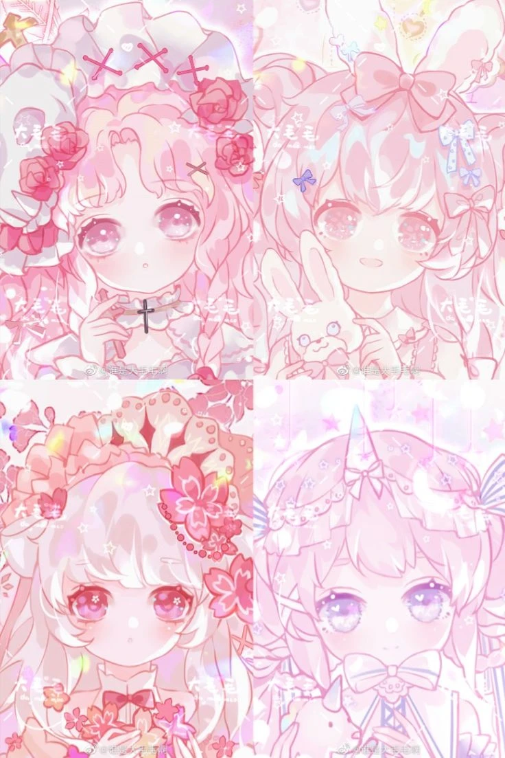 Hình nền cute với sắc hồng