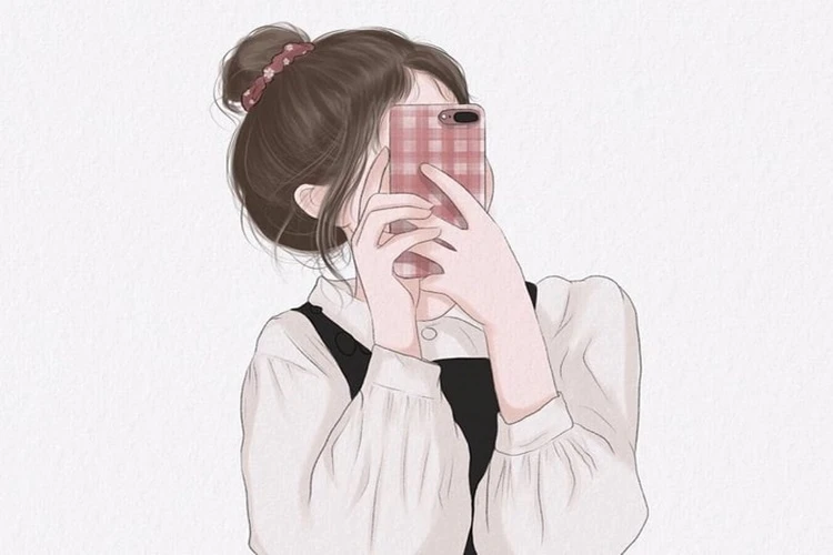 Hình ảnh anime che mặt