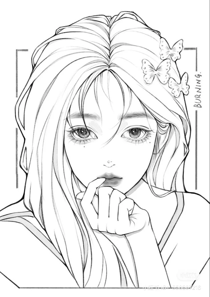 Tranh tô màu chibi