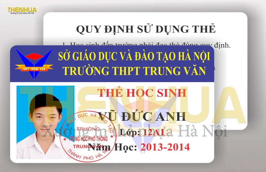Mẫu thẻ học sinh 2
