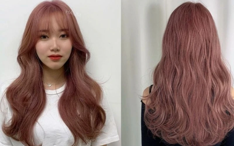 Màu tóc nâu đồng tôn da