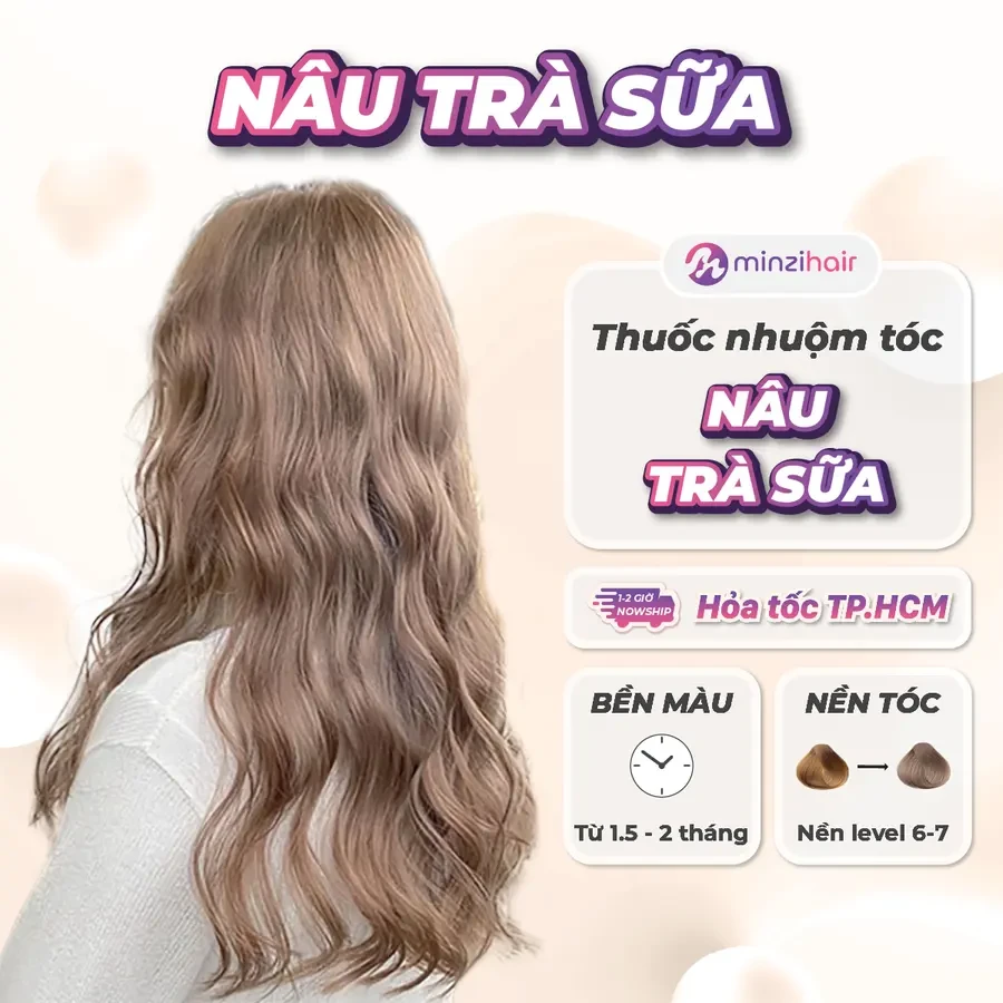 Màu nâu trà sữa đẹp mắt