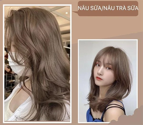 Màu nâu trà sữa tôn da