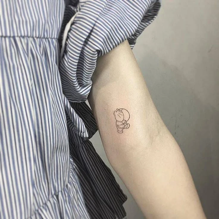 Hình xăm Doraemon mini dễ thương