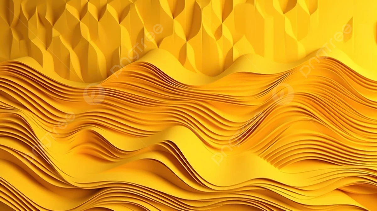 Hình nền trừu tượng 3D màu vàng
