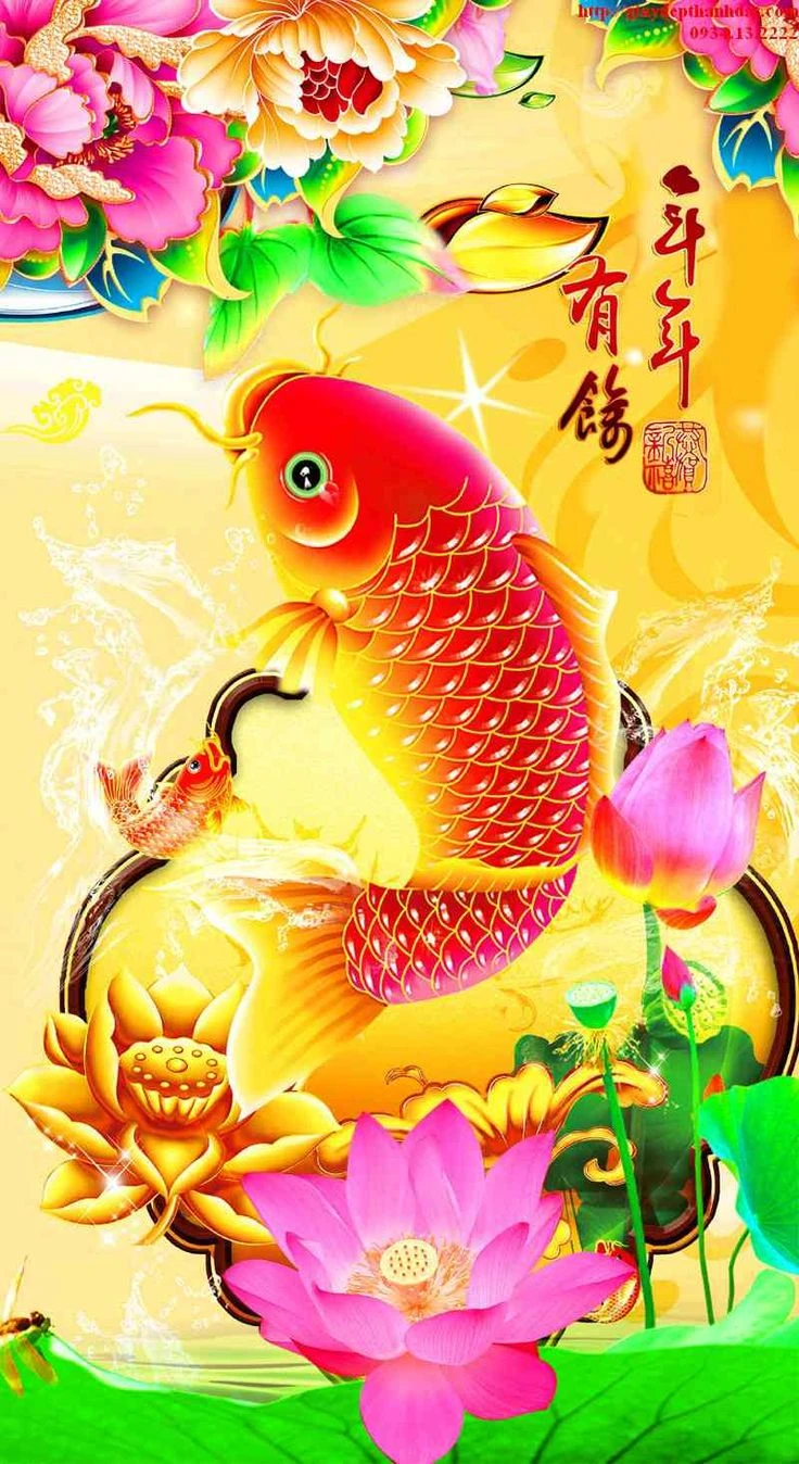 Hình nền cá chép 3D