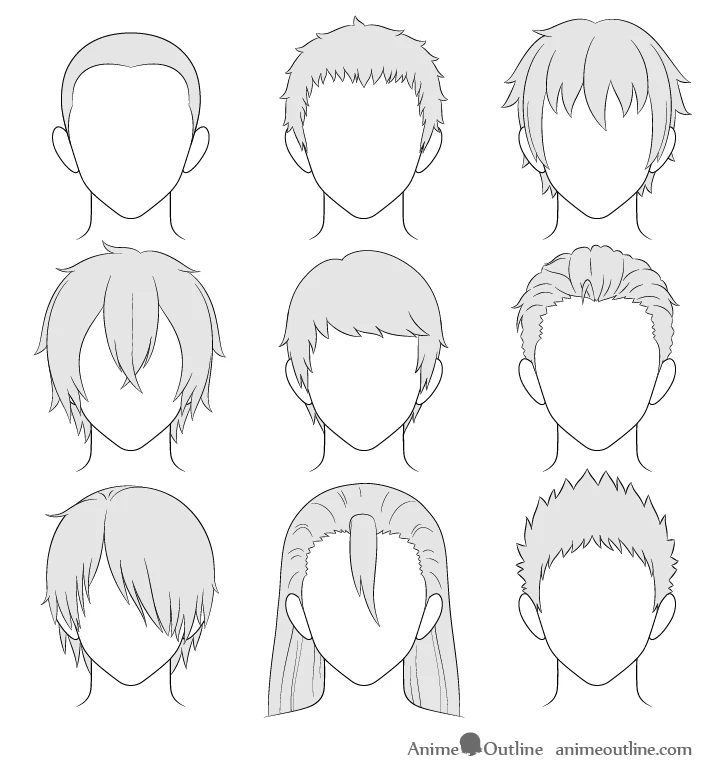 Tóc nam trong anime