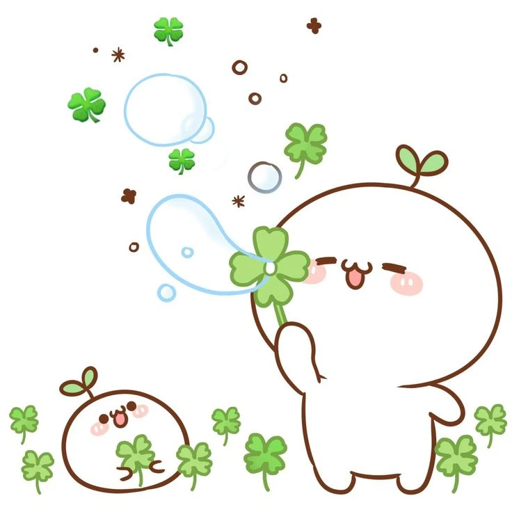 Cỏ bốn lá cute