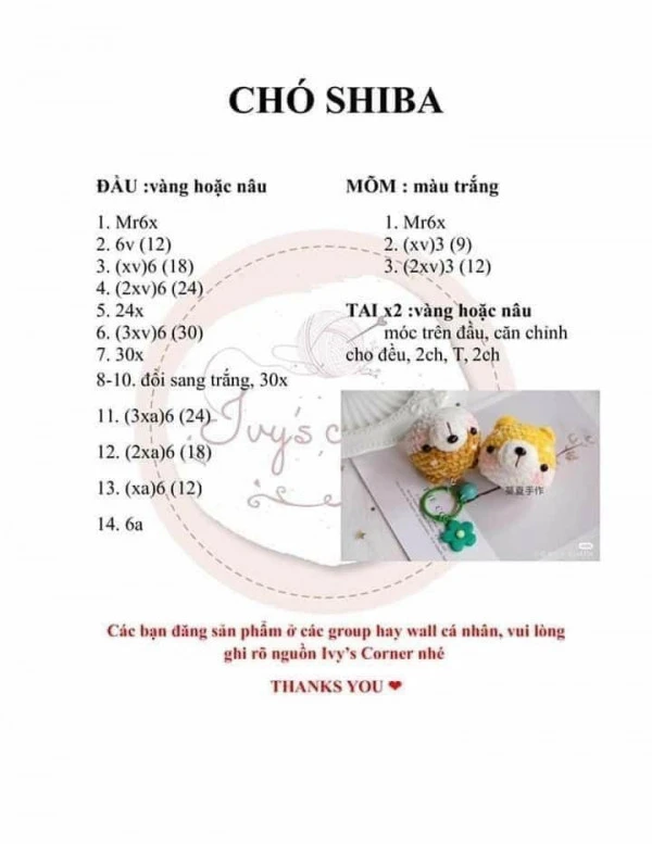 Móc chó Shiba