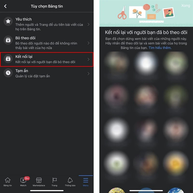 Bỏ theo dõi trên Facebook