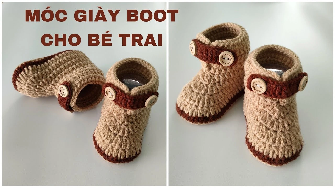 Hướng dẫn móc giày cho bé