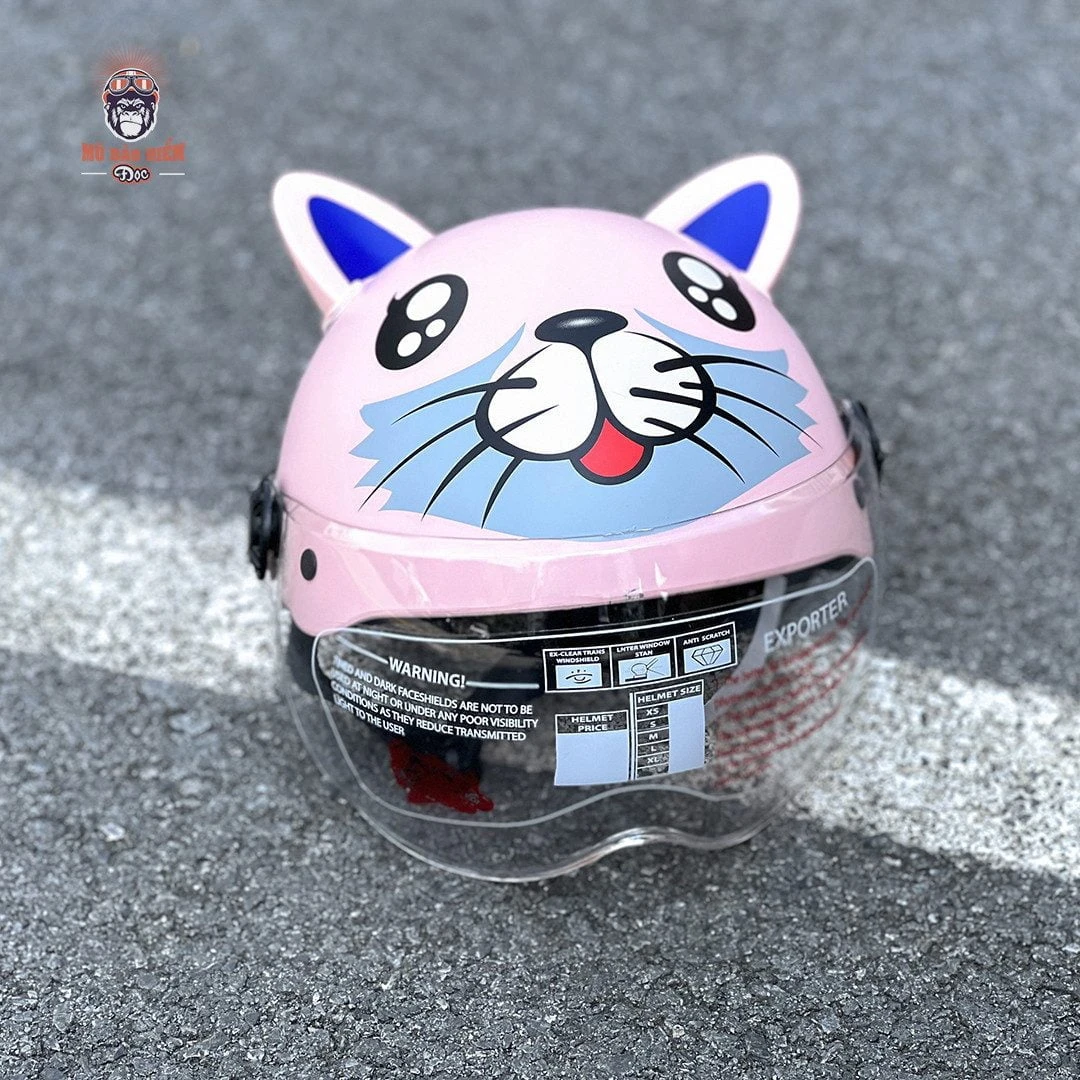 Mũ bảo hiểm nửa đầu cute