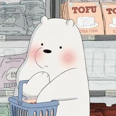 Bánh ngọt gấu trắng dễ thương