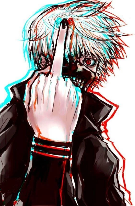 Hình ảnh ngón giữa trong anime