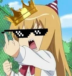Bakugo giơ ngón giữa